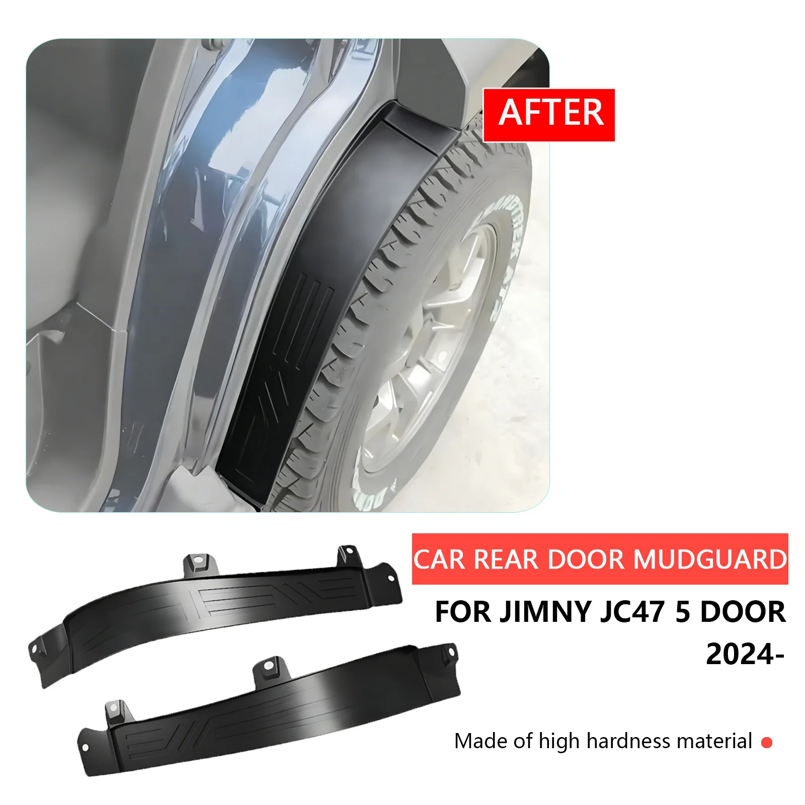 

For Jimny JC47 5 Doors 2025-New accessories CAR Mudguard Rear Door Fender Wheel Arch Liner Inner Lining Splash Guard