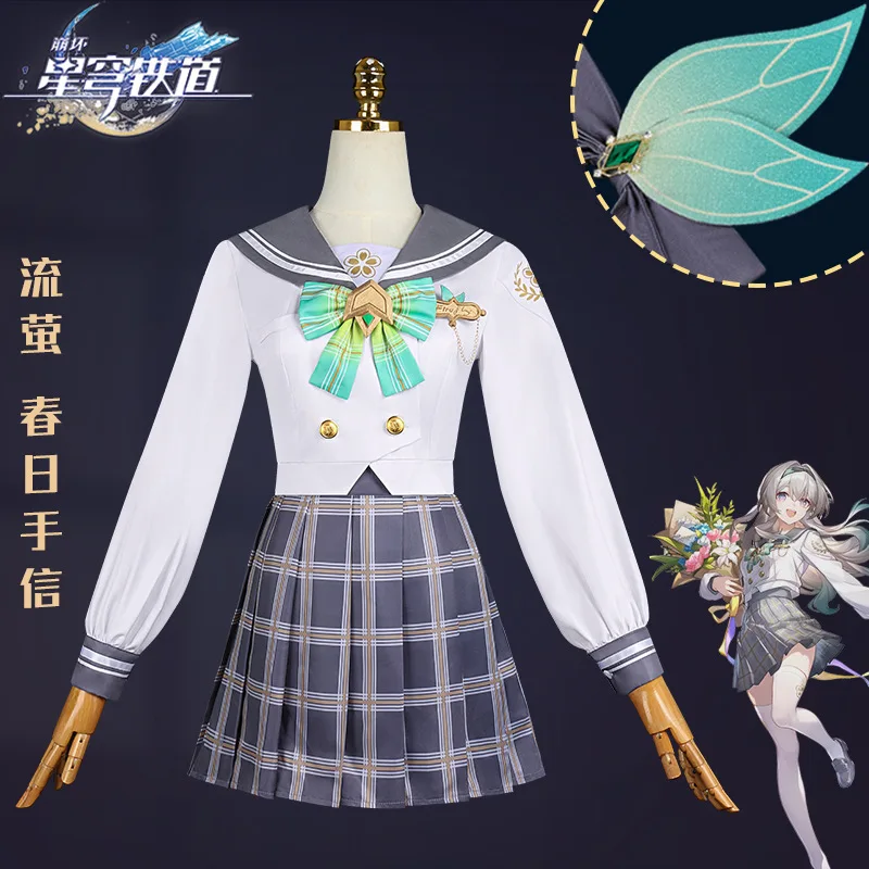 

Honkai Star Rail Firefly Spring Missive Cosplay Costume Halloween Christmas JK Outfits