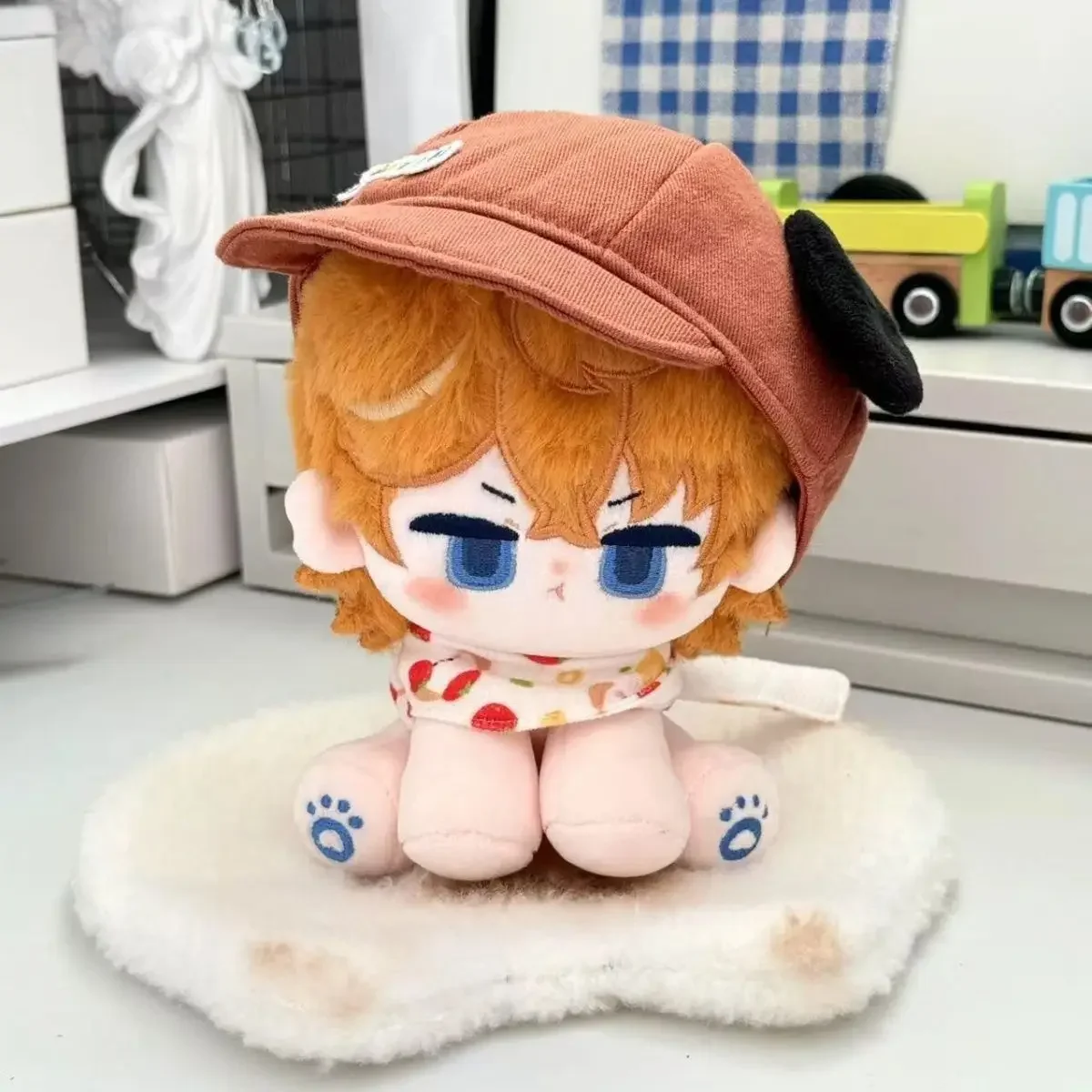 Anime 15CM Genshin Impact Tartaglia peluche poupée présente figurines Cosplay attribut rembourrage jouet pour enfants cadeau de noël