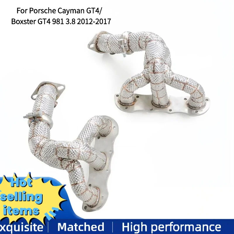 

Оптовая продажа с завода: выпускной коллектор для Porsche Cayman GT4/Boxster GT4 981 3.8 2012-2017, выхлопные трубы, каталитический нейтрализатор