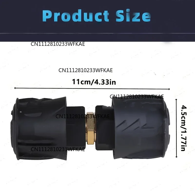 2pcs  Quick Connect Extension Connector for Karcher K1-K7 Pressure Washer Durable Brass Hose Coupler Fast Hose Extension Tool