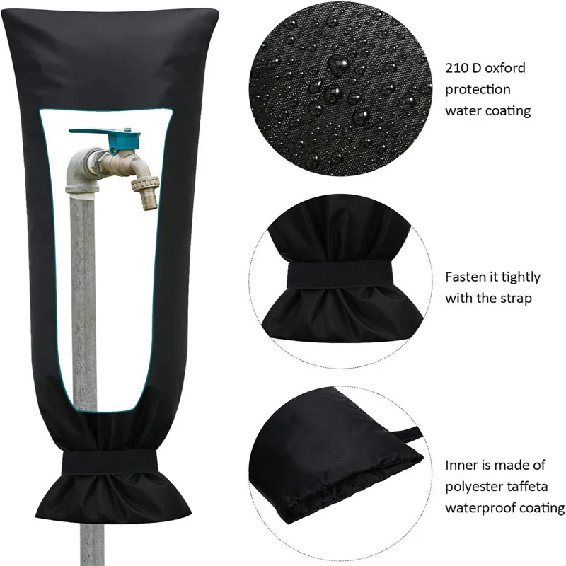 New Winter Waterproof Outdoor Faucet Cover Outside Garden Faucet Freeze Protection Sock Reusable Tap Protector
