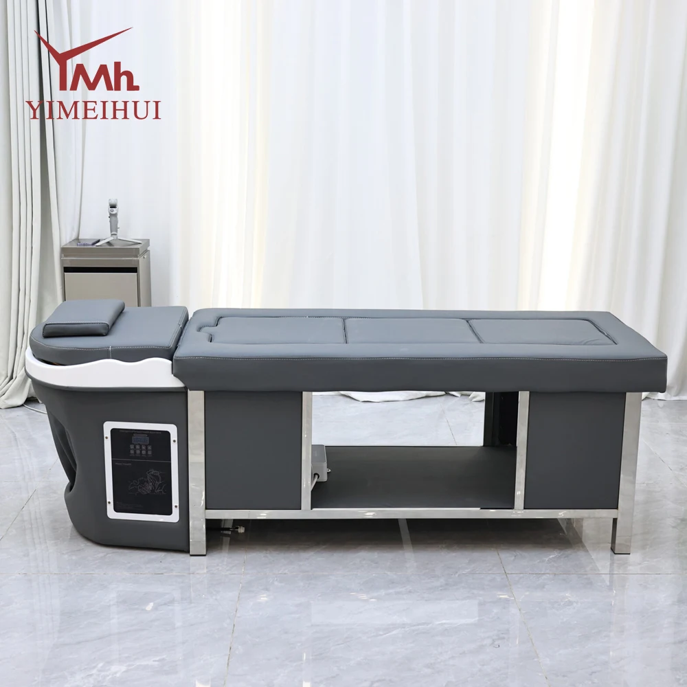 Thai Shampoo Bed Massage Steam Water Circulation Acupuncture Hair Washing Salon Equipment 6
