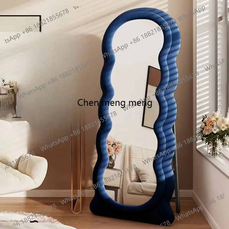 RR Living Room Design Modern Mirror Women Dressing Office Standing Irregular Mirror Korean Style Espejo Pared House Accessories