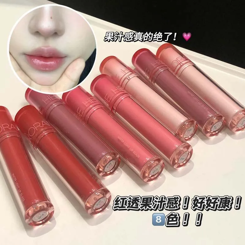 ملمع شفاه بمرآة خفيفة مائية شفافة، ملمع شفاه سادة من الماء دودو