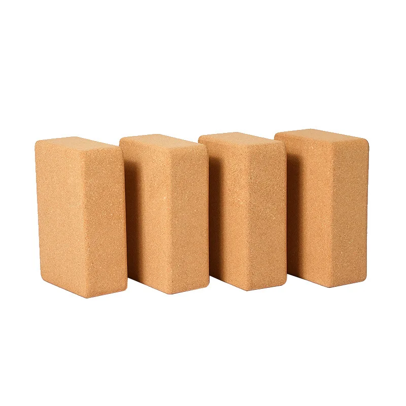 

Eco-Friendly Cork Yoga Block - High-Density Black/Beige/Wood Tone