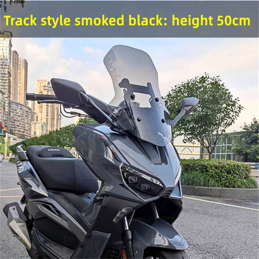 

FOR LONGJIA VMAX300 Modified and raised windshield front windshield lifting bracket rear view forward moving accessories