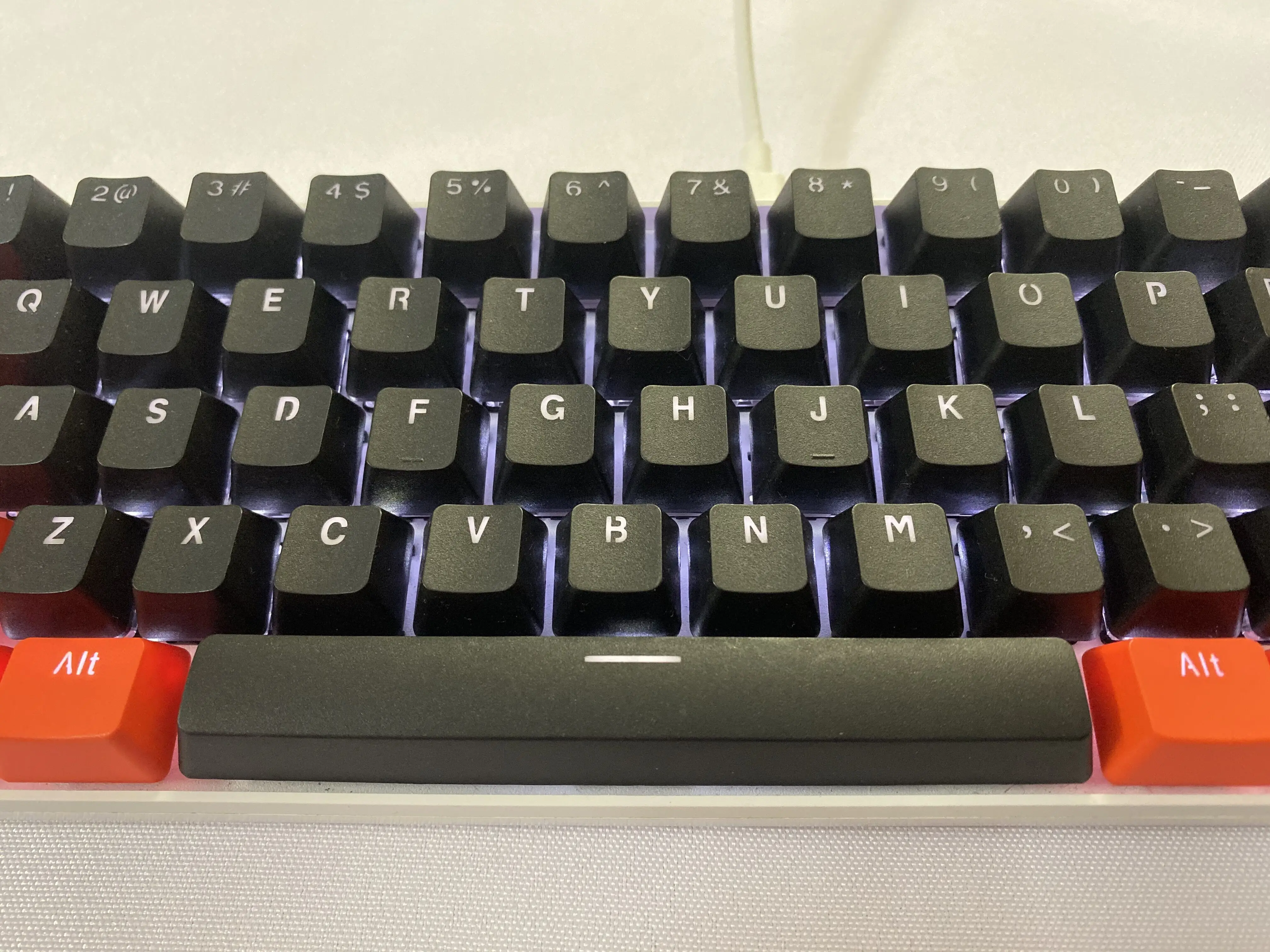 برتقالي أسود RK 61 مفتاح PBT الخلفية أغطية المفاتيح OEM الملف الشخصي Wooting Double Shot لوحة المفاتيح الميكانيكية Keycap #6