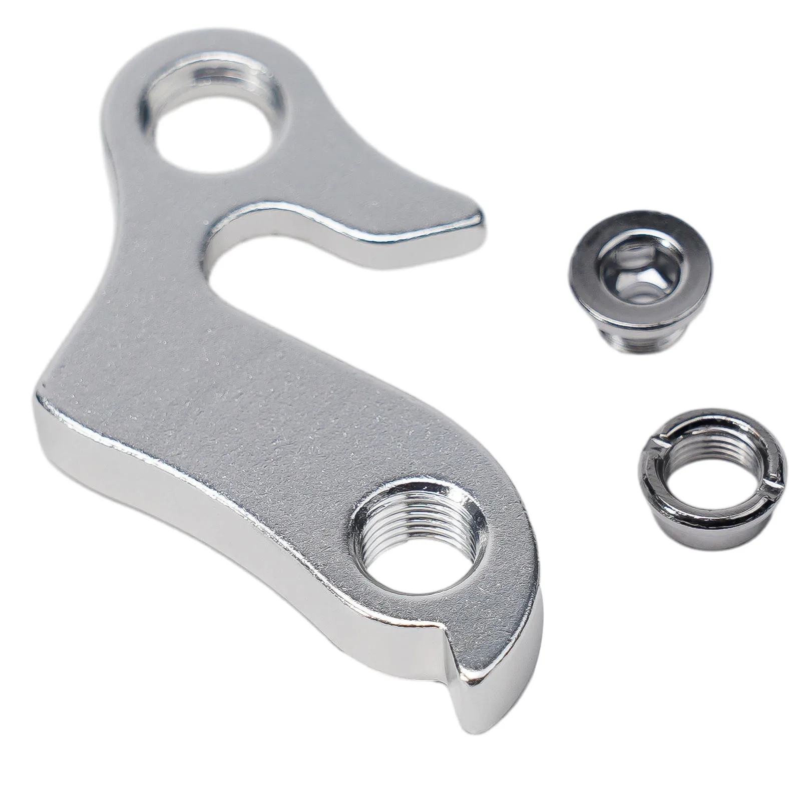 Hot Sales Bicycle Rear Derailleur Hanger Silver Aluminum Alloy Bicycle 6.5* 4.5*0.7 Cm Outdoors Replace Practical Supplies