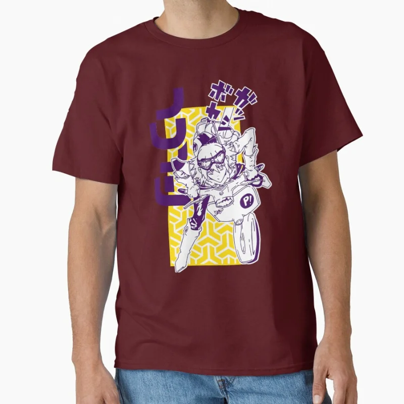 Koszulka męska Fooly Cooly FLCL 1027 Japan Anime, rozmiar L, grafika manga, nadruk, ubrania Y2k, koszulka z motywem kreskówkowym