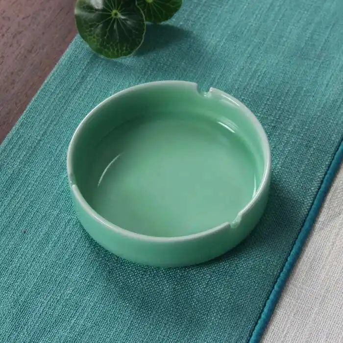 

Celadon Ashtray Creative Hotel Ashtray Platform Ceramic Home Office Meeting Decoration Gifts