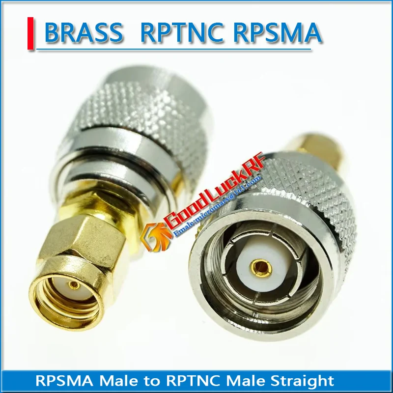 RP SMA  RPSMA Male to RPTNC RP-TNC RP TNC Male Straight Plug RPTNC to RPSMA Brass Straight RF Connector Socket Adapters