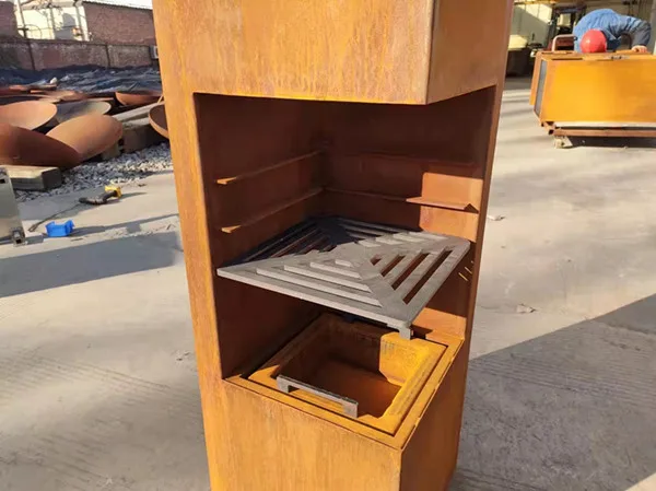 حديقة الفن تصميم في الهواء الطلق Firepit موقد حرق الأخشاب حديقة الموقد