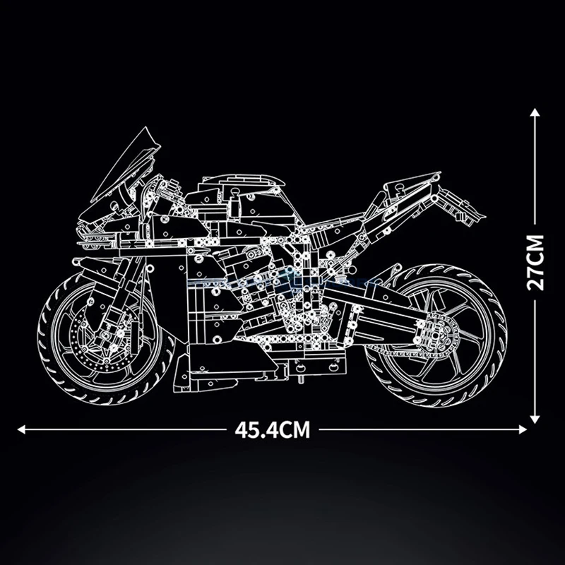 H2 SX SE اليابانية للدراجات النارية MOC كاواساكي القاطرات الثقيلة نموذج الطوب مجموعة مركبة اللبنات لعبة هدية للأولاد