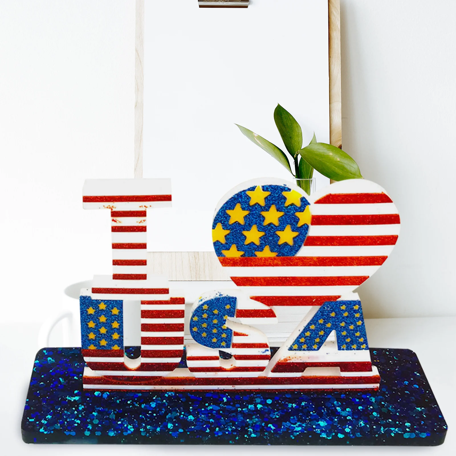 

2 шт., силиконовые формы для рукоделия на День независимости, флаг США, гибкие прочные многоразовые формы для самостоятельного изготовления патриотических орнаментов