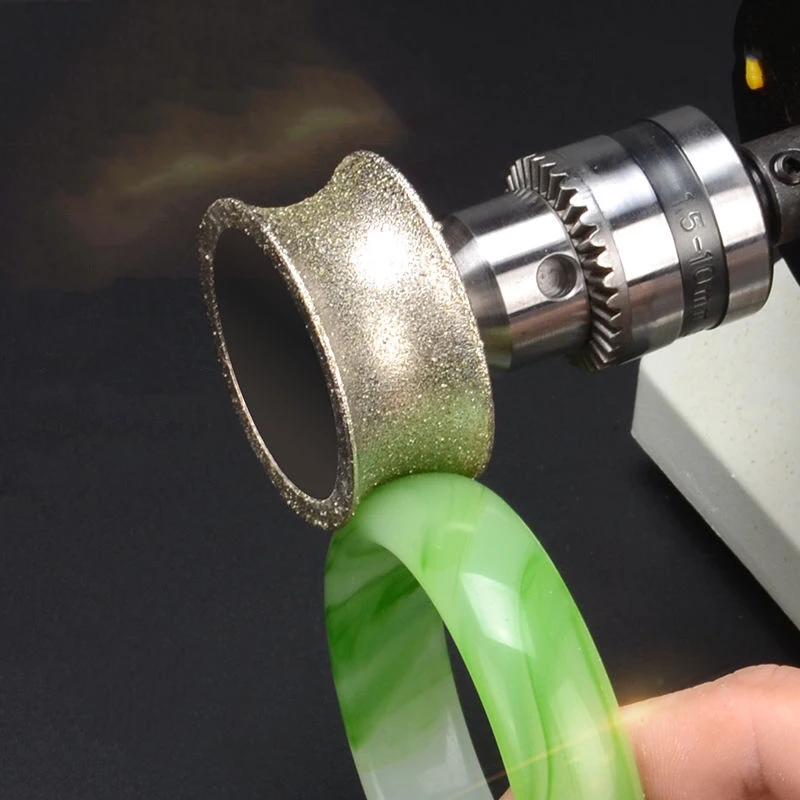 

15-50mm Curved Grinding Head Concave Diamond Wheel Glass Round Pit Ring Arc Head Grinding Bracelet Jade Jewelry Polishing Tools