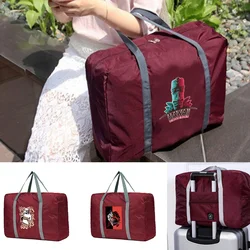 Bolsas de viaje plegables de nailon para hombre y mujer, bolsa de equipaje de gran capacidad Unisex, de viaje, serie de esculturas, novedad de 2022