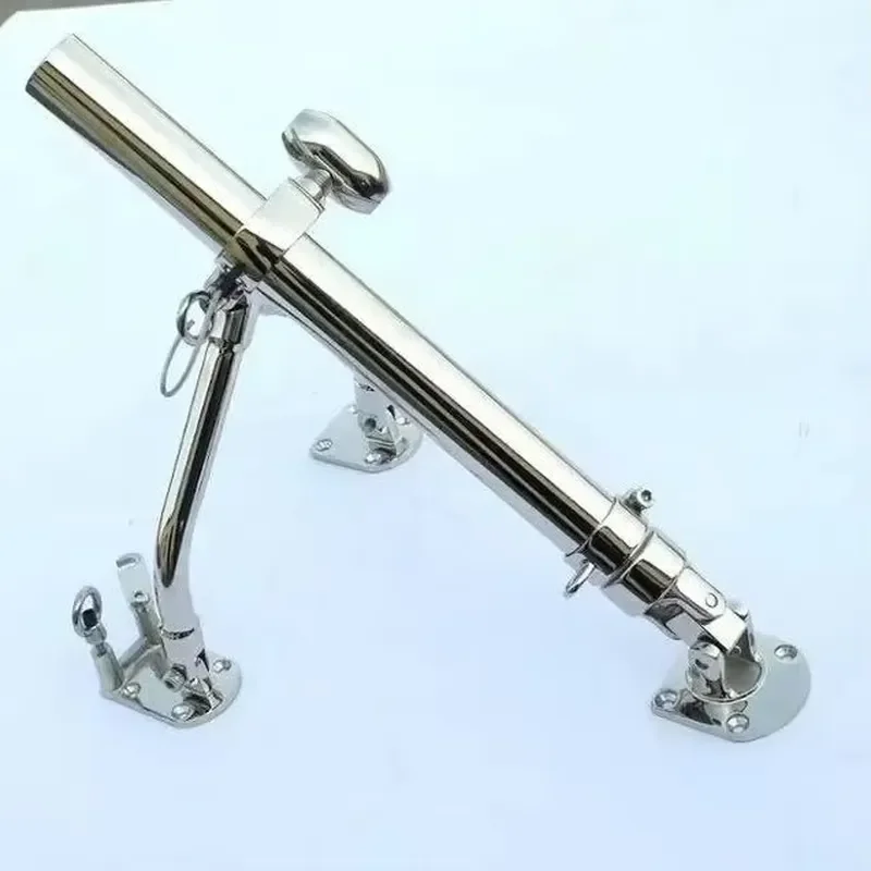 Stainless Steel Outboard Bracket Marine Adjustable Fishing Rod Holder Sea Fishing Bracket