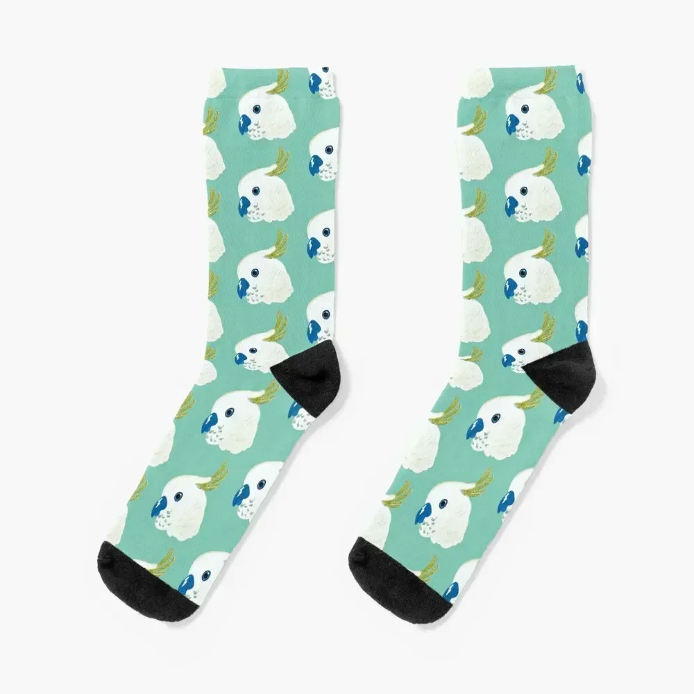 Cockatoo, how do you do? Socks sports and leisure floral Soccer anti-slip Ladies Socks Men's