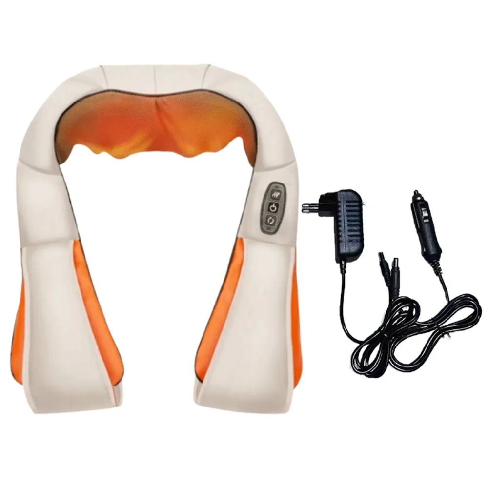 

Infrared Heated Electric Neck Rest Massager 3D Kneading US EU Plug Shiatsu Massager 3/4/6 keys Deep Tissue Kneading Massager