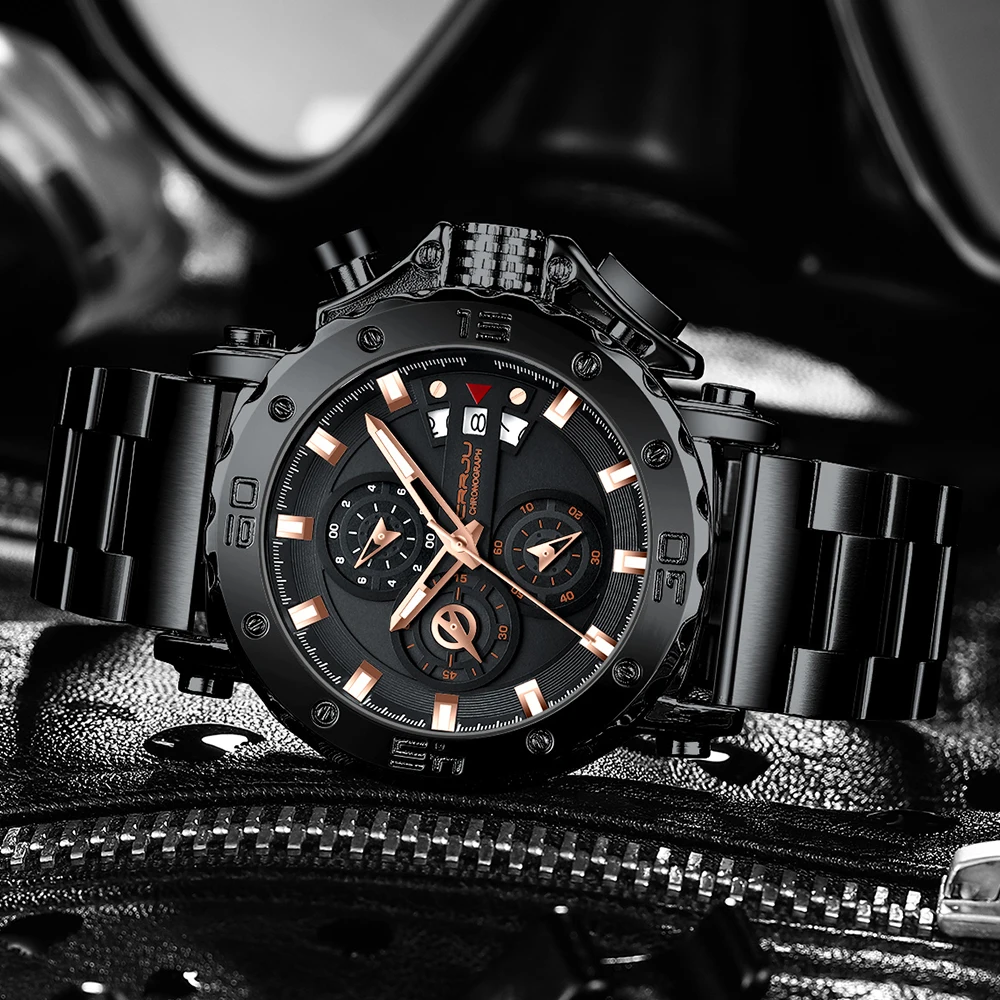 2025 New Sport Quartz Watch For Men 316L Stainless Steel Sapphire Big Dial Mens Watches 30M Waterproof Clock Reloj Hombre