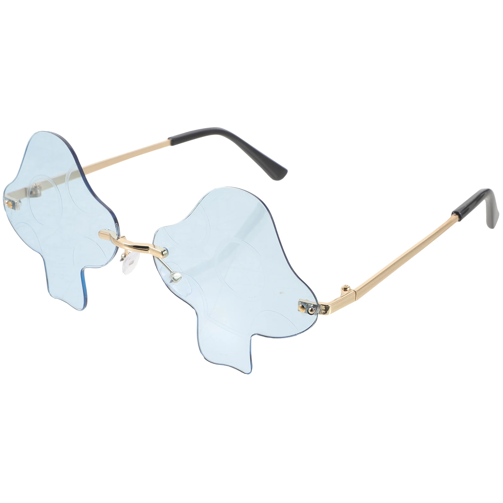 

Women 2024 New Arrival Mushroom Rimless Sunglasses Lightweight Fun Glasses For Party Outdoor Cool 90S Style Colored Sunglasses