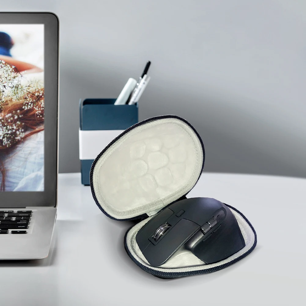 EVA-Hartschalenkoffer, stoßfest, hart, für Reisen, schwarz, wasserdicht, stoßfest, für kabellose Logitech MX Master 2S/3S-Maus