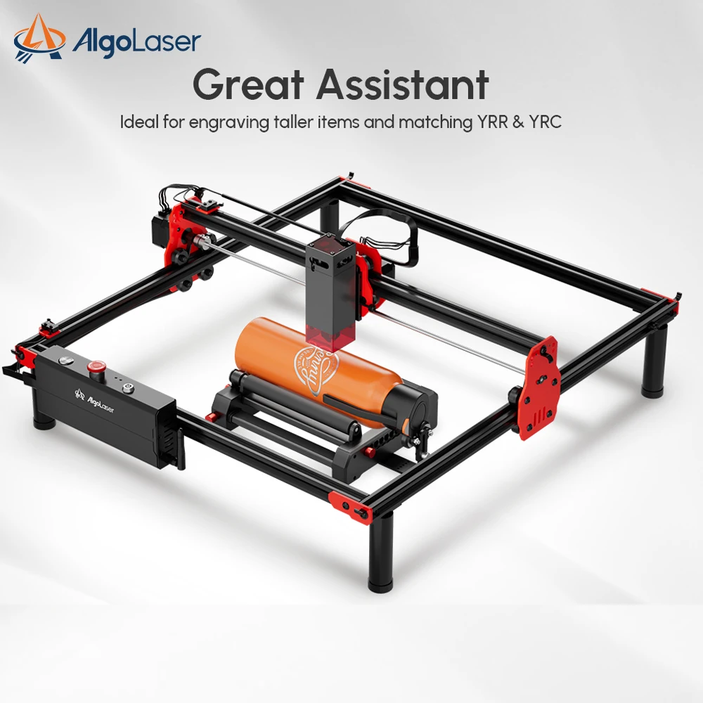 AlgoLaser DIY 10W Laser Engraver Engraving Cutter Carving Machine Mini Carver Laser Logo Mark Printer for Metal Wood Engraving