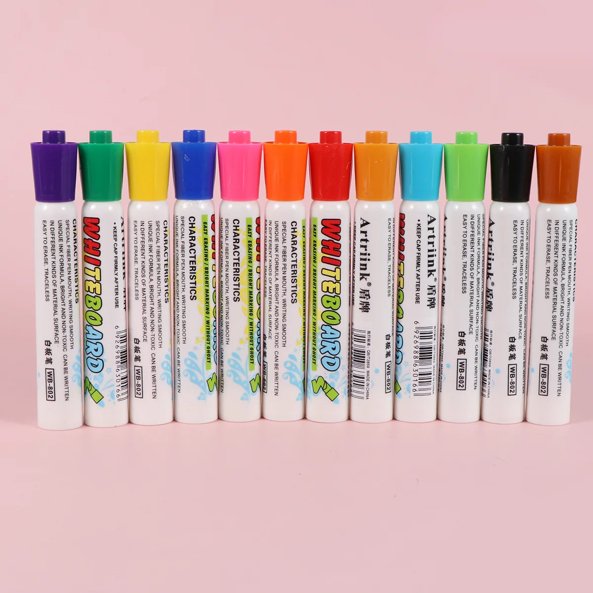 2 Boxes/24PCS Markers for Whiteboard Easy to Wipe Erasable Pens Child Dry Erase