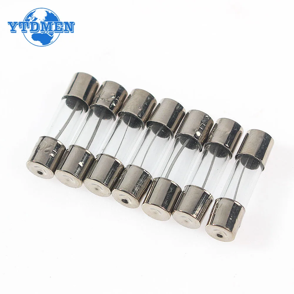 100pcs Fuse 5*20mm Quick Blow Glass Fuse 250V Fast Blow Fuses Assortment Kit 0.2A 0.5A 1A 2A 3A 5A 8A 10A 15A 20A