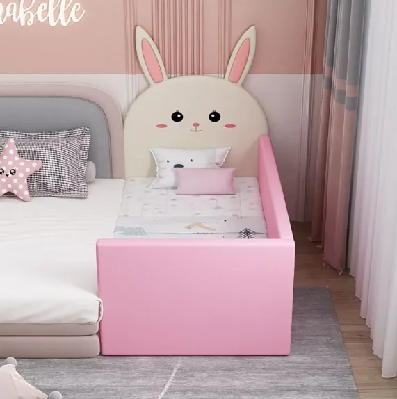Children's Split Bed Solid Wood Widened Bedside Guardrail Baby Boy Girl Baby