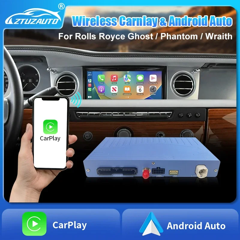 Wireless Carplay Kit For Rolls Royce Wraith Ghost Phantom CIC System with Android Auto CarPlay Airplay Autolink Support Camera