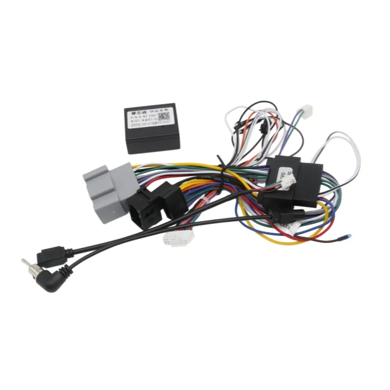 Für Ford Fiesta 2009-2014 9 Zoll Auto-Radio-Einbaurahmen mit Kabelbaum CANBUS-Adapter Verkleidungs-Set – Detail 3