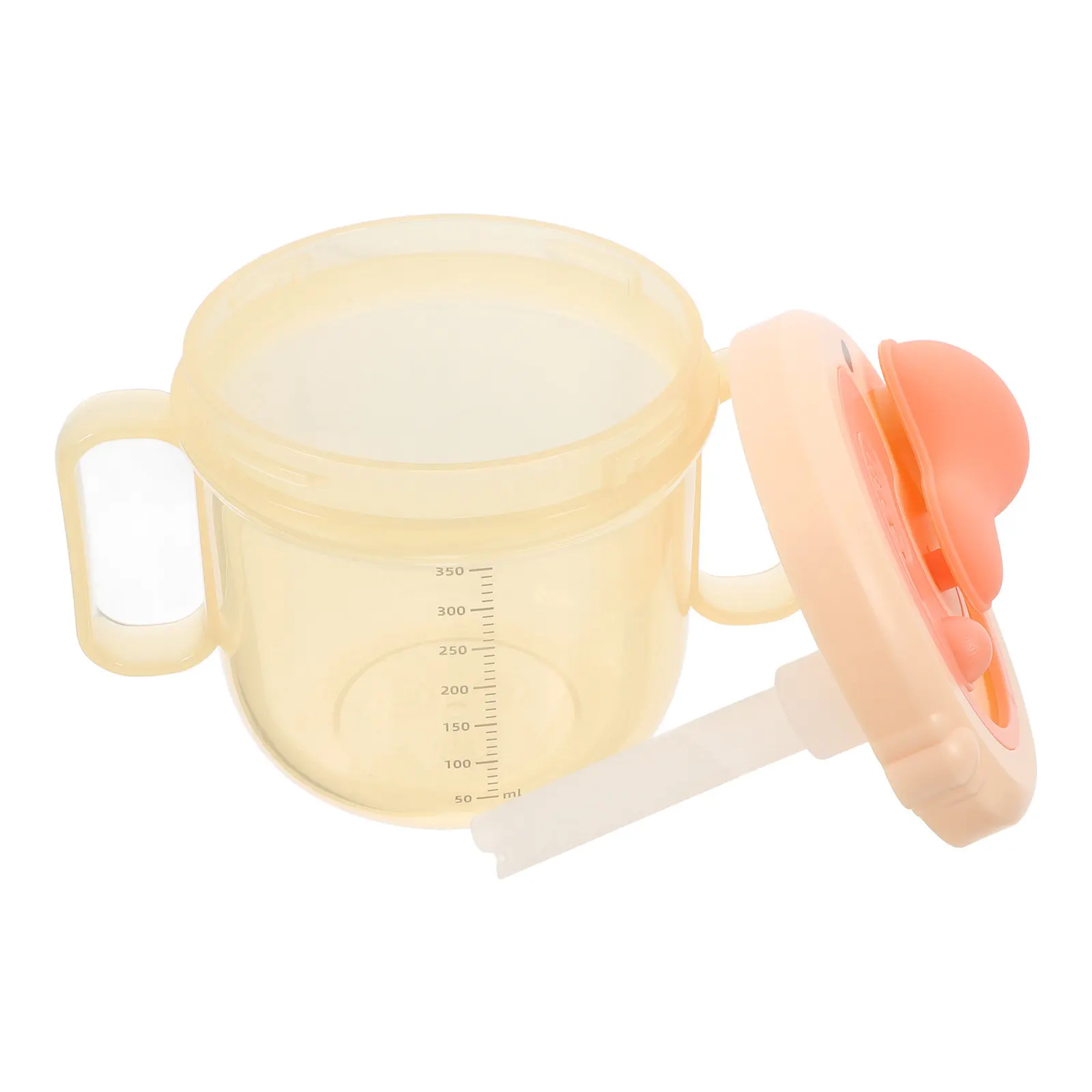 

Силиконовая детская чашка с трубочкой, непроливаемая, для малышей, для воды и молока, для пожилых людей, с мерными отметками