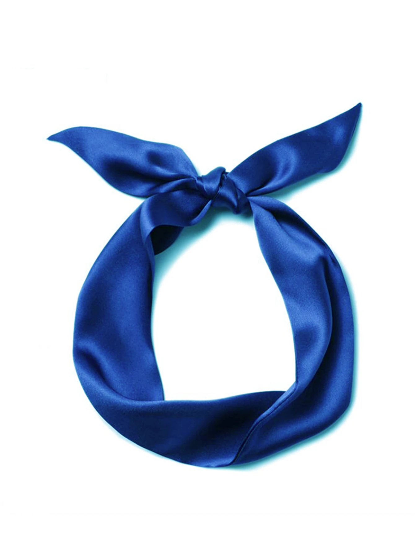 Frau dünner Seidenschal langes Haarstreifen Seidenband kleine Halstücher Taschengriff Band Schal Kopftuch Damen Krawatte 4 cm * 90 cm – Detail 8