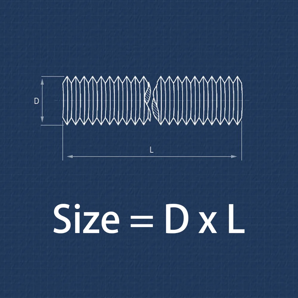 304 Stainless Steel Fully Threaded Bolt M3 M4 M5 Threaded Rod Thread Bar Studs Screw Length 16mm - 3000mm Allthread