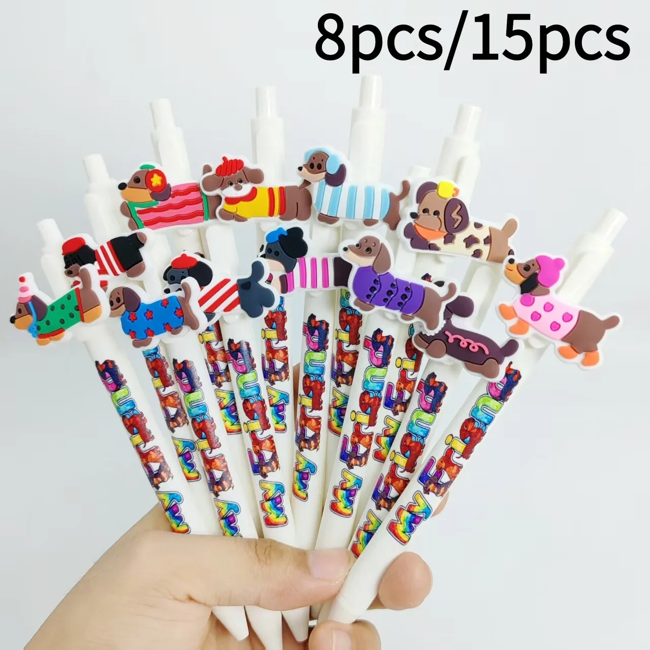 

8 шт./15 шт., серия для домашних собак, шариковая ручка, модная шариковая ручка на тему домашних животных, студенческая подпись для письма