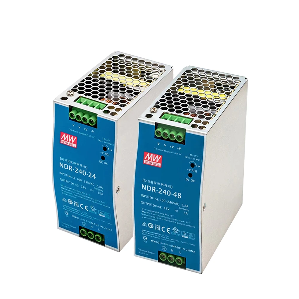 

240W Industrial 24V 48V Output DIN Rail Power Supply