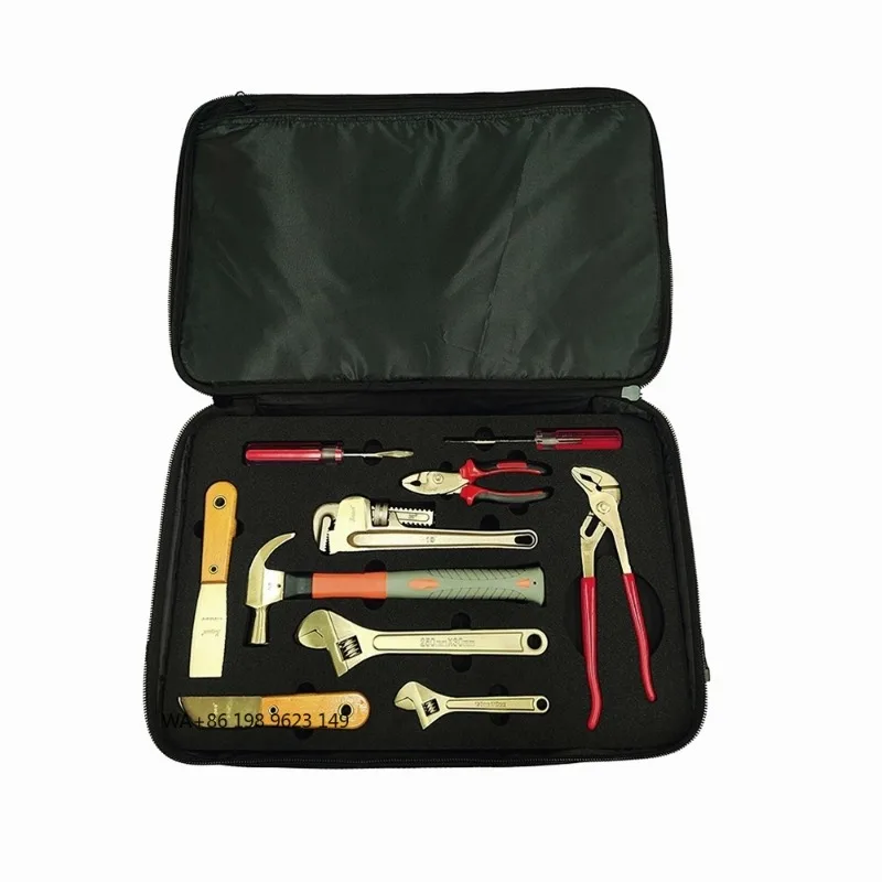 

10Pcs Non-Sparking Hand Tool Set Beryllium Copper Explosion Proof Safety Tools For Oil Gas Chemical Hazardous Industrial Areas