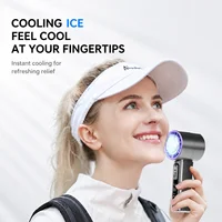 Ventilateur portable rafraîchissant, puissant, rechargeable par USB, mini-refroidisseur personnel pour l'extérieur et le bureau 4
