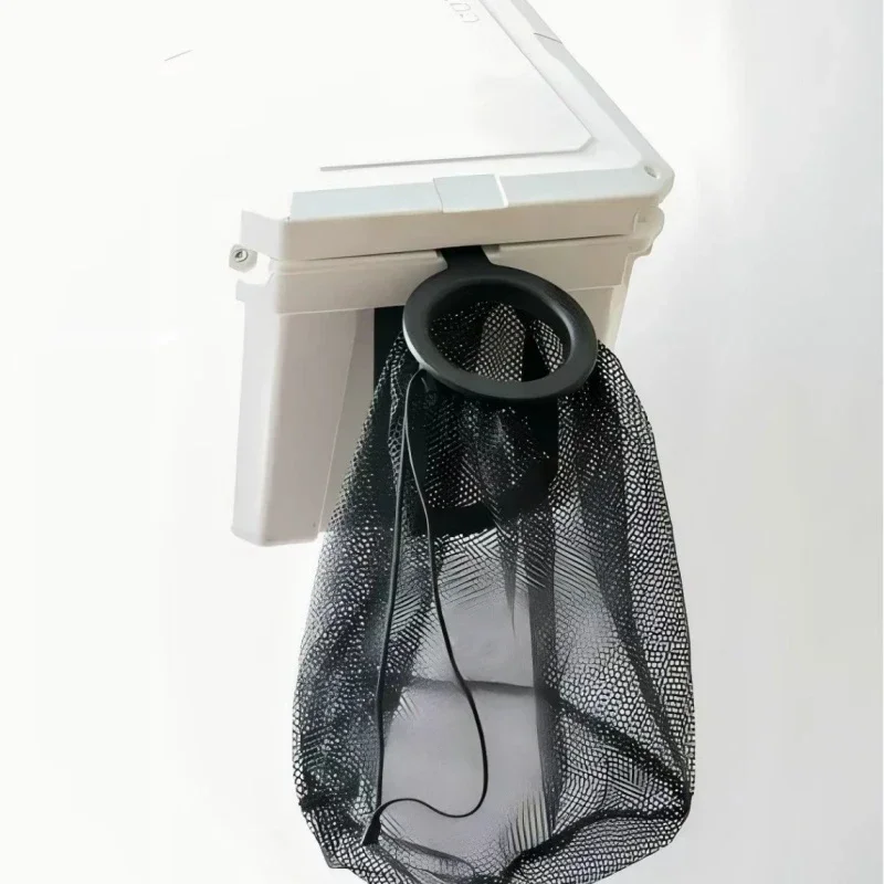 Cooler Mesh Trash Bag Accessory Hanging Drawstring Garbage Storage Net Compatible Outdoor Camping Boat Waste Bag Organizer
