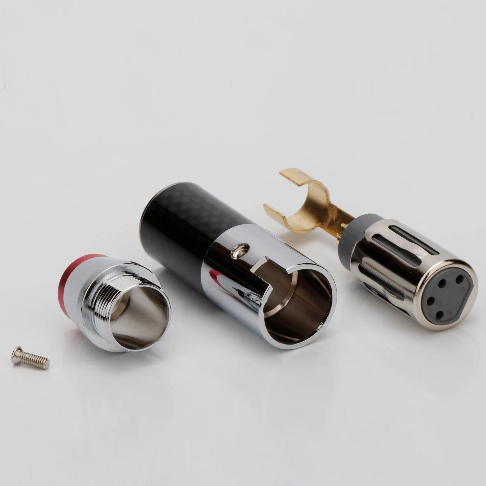 4 دبوس XLR موصل مدفع التوصيل xlr محول HIFI Mic Jack XLR كابل التوازن سماعة محول المتكلم