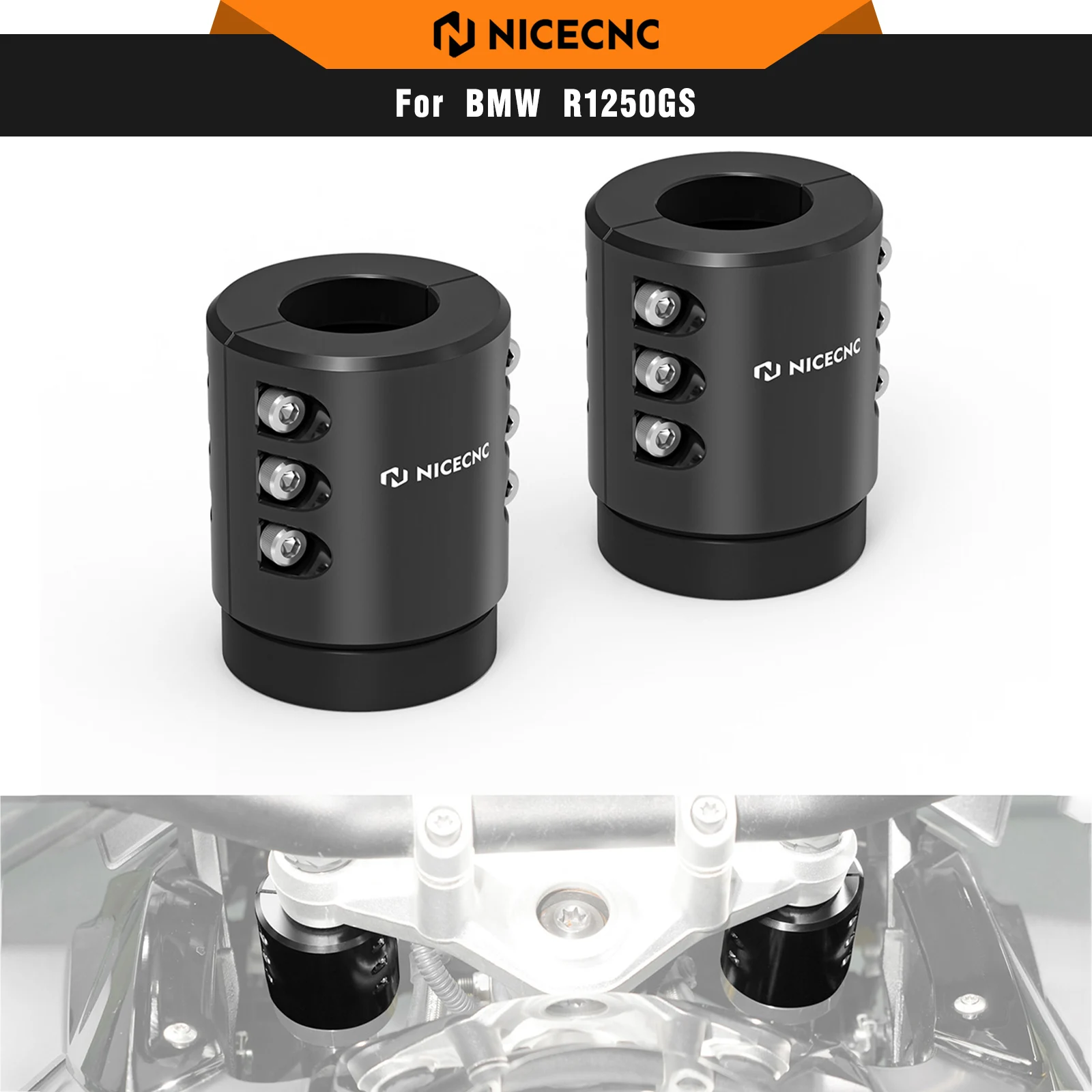 

For BMW R1250GS R1200GS Front Fork Shock Absorber Reinforcement Protection R1250GS GSA 2019-2022 R1200GS LC/Adventure 2014-2018