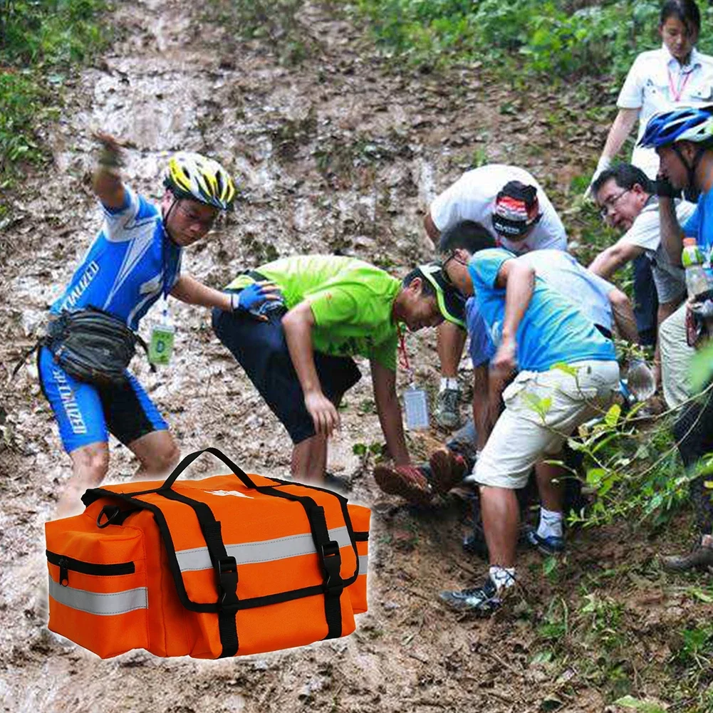 Mochila de rescate de emergencia, Kits de primeros auxilios, bolsa grande de almacenamiento de tela Oxford, 600DPU clasificada médica, bolsas de primeros auxilios