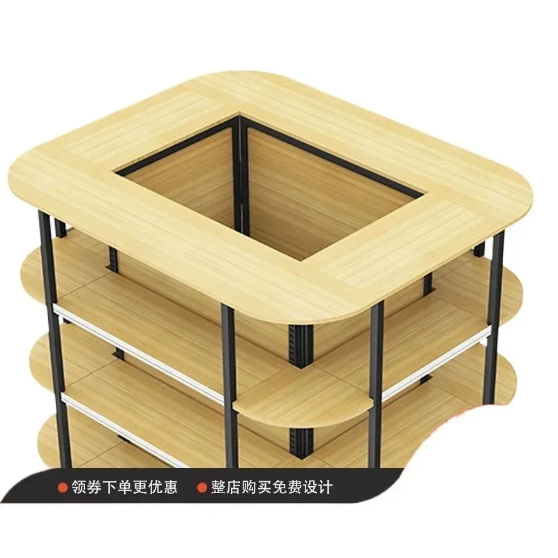 Supermarket Pillar Shelf Convenience Store Display Shelf Square Multifunctional New Supermarket Special-shaped