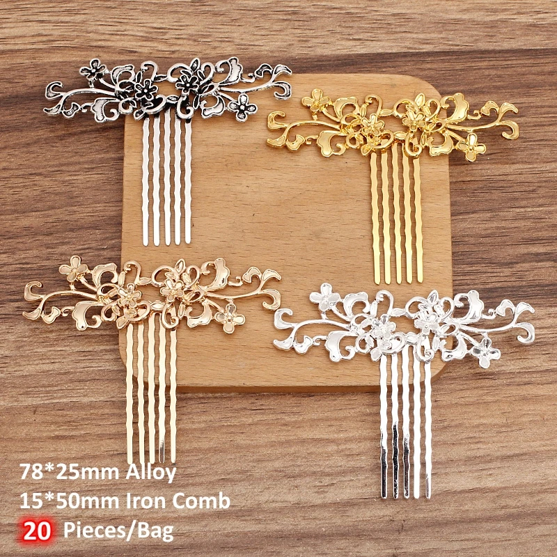 BoYuTe Alloy Hair Comb Insert Comb Materials Handmade Diy Hair Accessories Wholesale