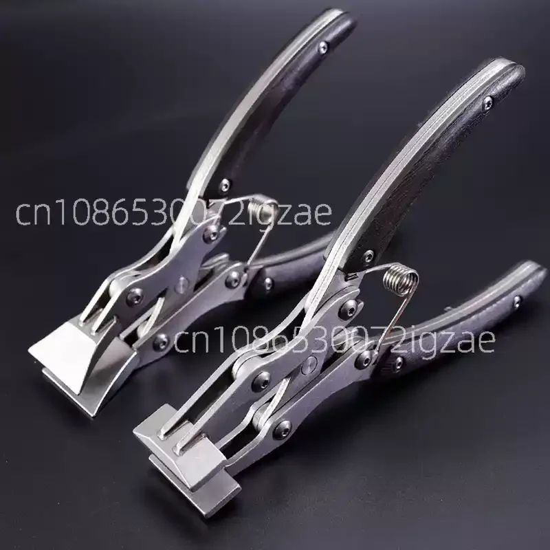 

35mm Integrated Chuck Flat Mouth Pliers Cost-effective Parallel Pliers Handmade DIY Leather Tool Pliers
