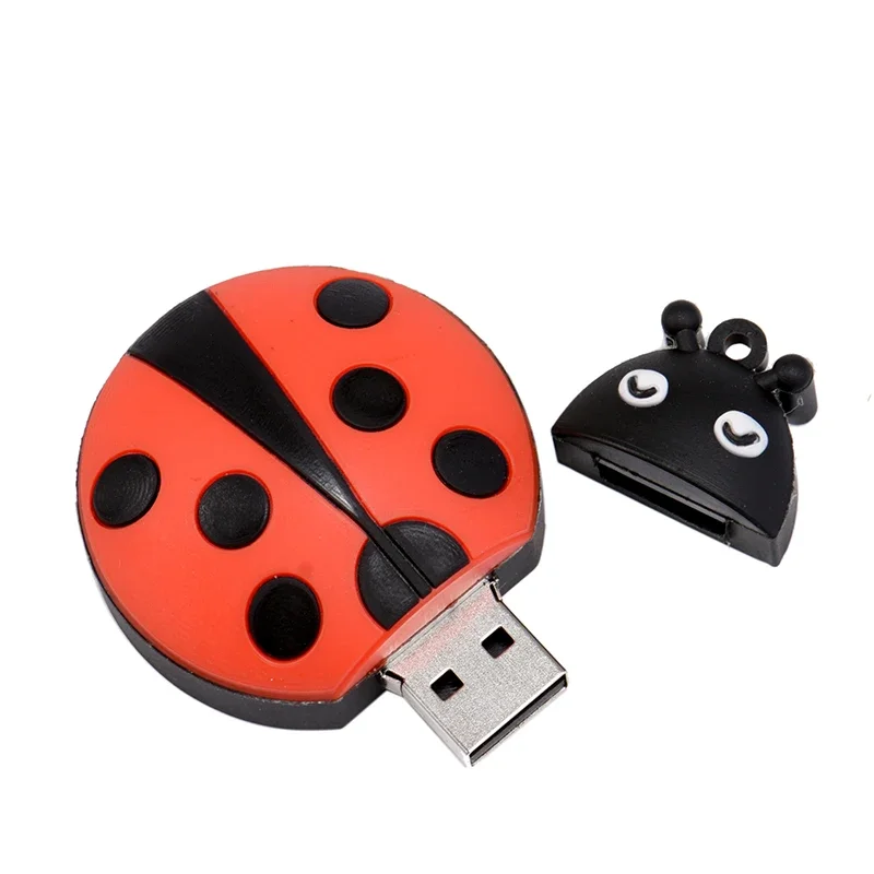 High-speed USB Flash Drive Cute Beetle Memory Stick Pen Drives Personalized Mini Pendrive 64GB 32GB 16GB 4GB Ladybug USB Stick