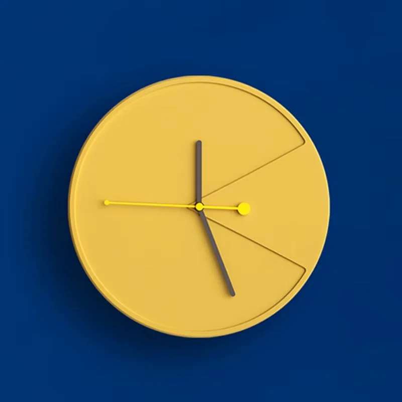 Concrete clock mold bedroom living room wall hanging clock art cement clock manual mold