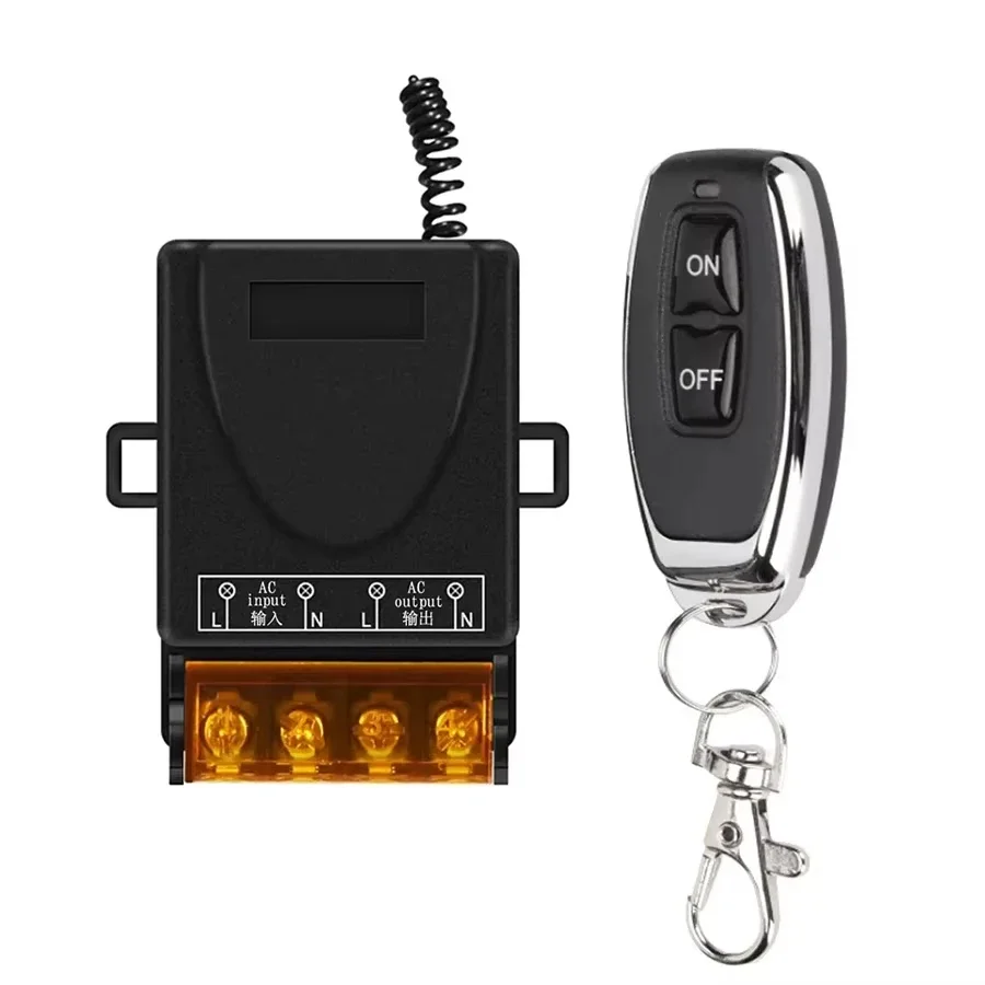RF 433Mhz Draadloze Afstandsbediening Schakelaar AC 220V 110V 30A Relais Ontvanger + Aan/uit Zender Voor Elektrisch Apparaat LED Lamp